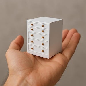 File STL - Comò in scala 1/12 STL per case delle bambole e progetti in miniatura