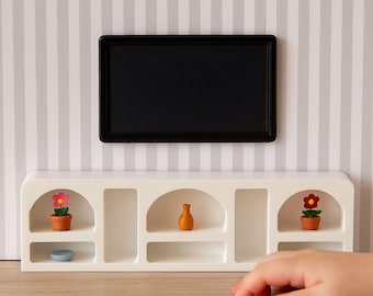 STL File - 1/12 Scale Modern Console STL for Dollhouses and Miniature Projects