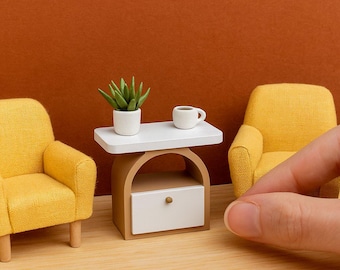 STL File - 1/12 Scale Coffee Table STL for Dollhouses and Miniature Projects