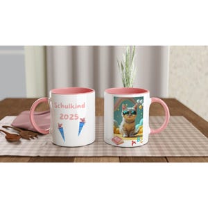 Mug for school enrollment, schoolchild 2025, school enrollment girl, school cone gift, back to school mug