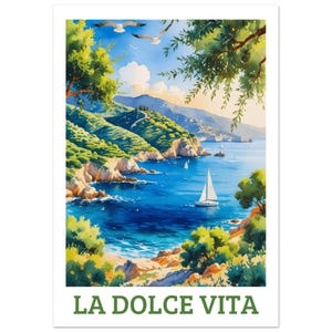 Italy travel, Italy, Italy travel poster, Italy, Italy art, Italy travel poster, La Dolce Vita, wall decoration living room, design poster