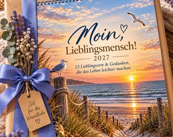 Wandkalender 2027 Fotokalender 2027, Jahreskalender 2027, Monatskalender 2027 Ostsee Kalender 2027 Geschenk Kalender 2027 Bürokalender 2027