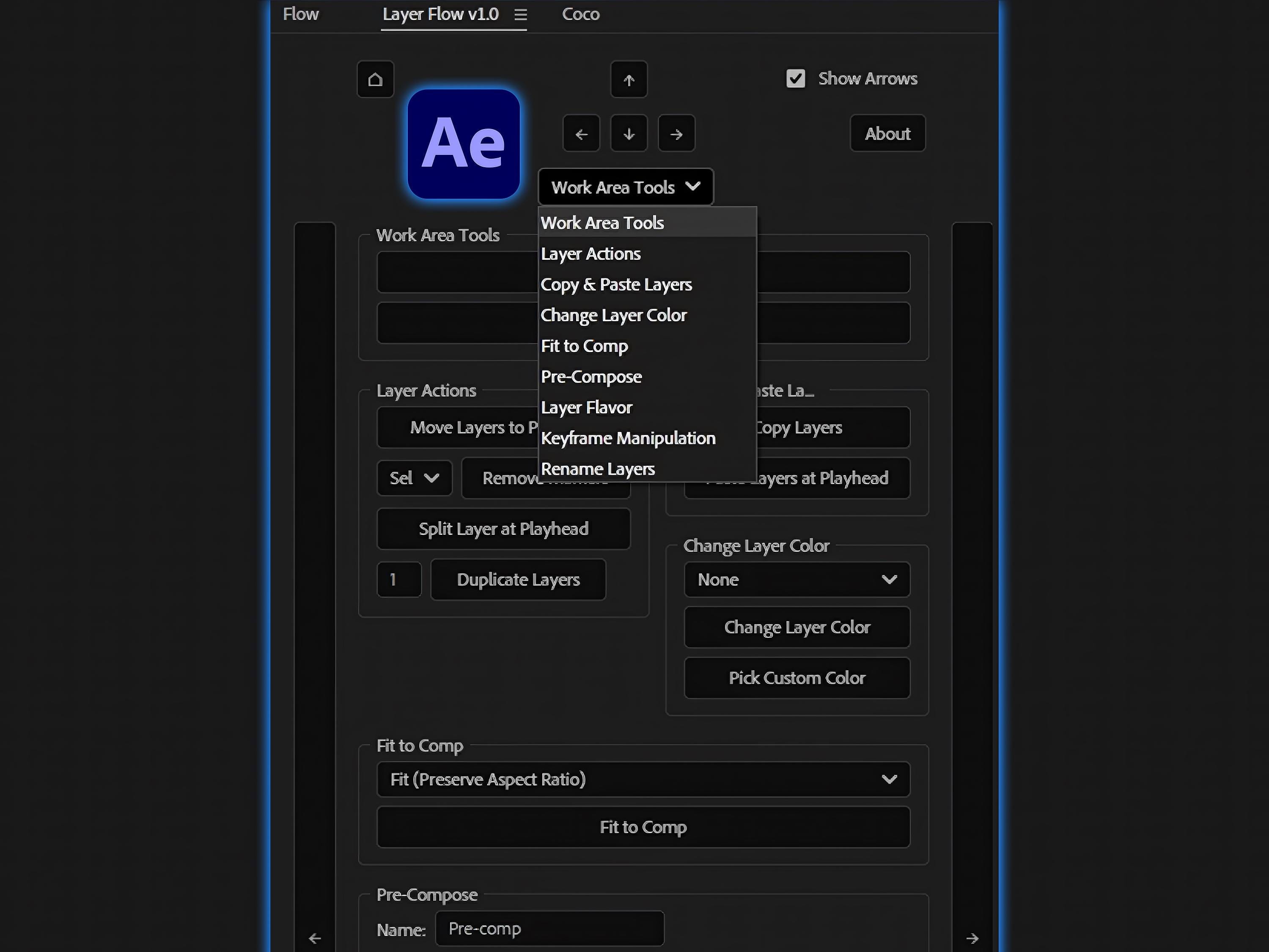 Layer Flow V1.0 | Script | 40+ Functions | After Effects - Etsy