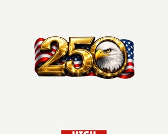 250e verjaardag VS, PNG 3D gouden adelaar embleem American Pride Verenigde Staten viering kunst