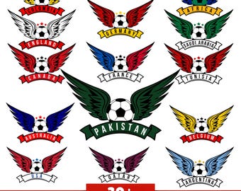 PNG-bundel WK voetbal 2026 | Voetbal land ontwerpen bewerkbare sublimatie clipart digitale download