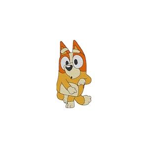 Embroidery Design Funny Blue Dog Sister - 4 Sizes