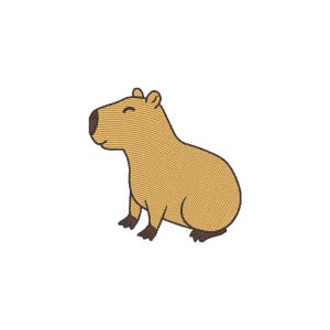 Embroidery Design Capybara - 6 sizes