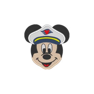 Desenho de Bordado Marinheiro Mickey Face