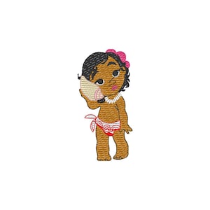 Embroidery Design Baby Moana - 2 Sizes