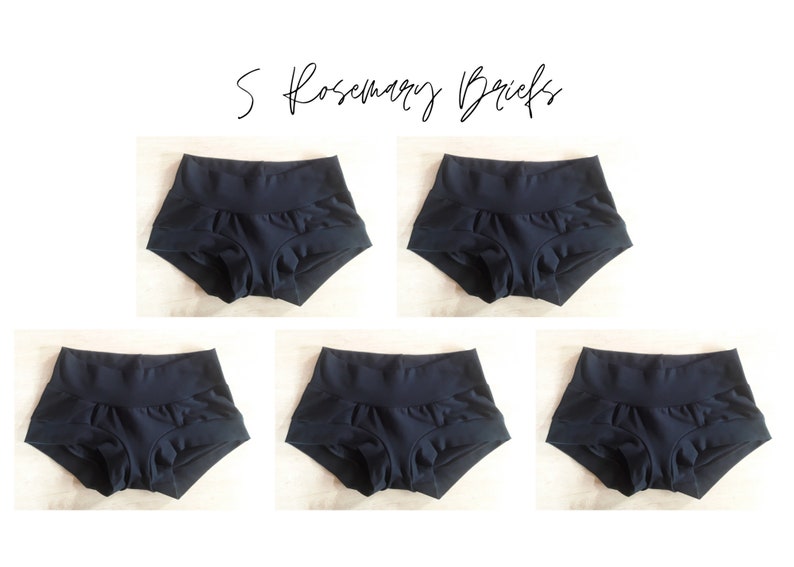 5 Rosemary Briefs Sampler Organic Cotton/Hemp/Tencel™ Lyocell Underwear image 8