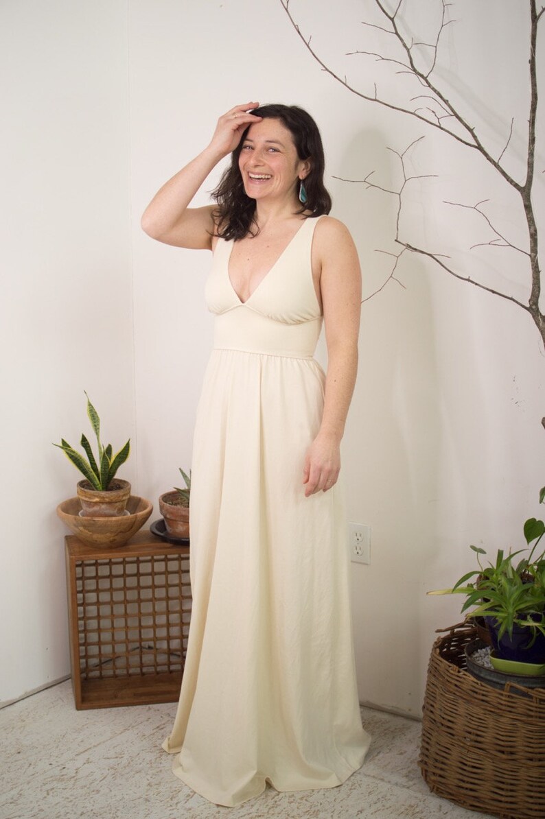 organic wedding dress
