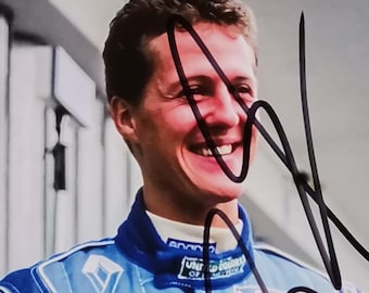 ミハエル・シューマッハ、元 F1 世界チャンピオン、額入り保証付き