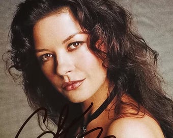キャサリン・ゼタ＝ジョーンズ、サイン入り8x10写真 - Etsy 日本