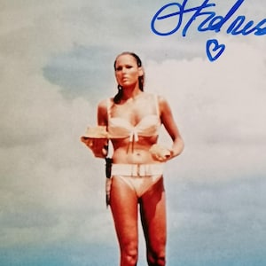 Ursula Andress, Bondgirl James Bond 007 Dr. No, Signed Autographed 10x8 Photo, Coa