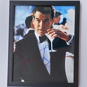 Pierce Brosnan, James Bond, Autograph Original Signed 10x8 inch Photo, Coa, Framed