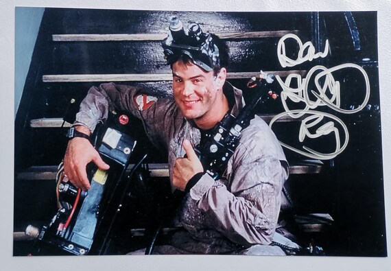 HWC Trading FR A4 Foto autografata di Bill Murray Dan Aykroyd Harold Ramis Ghostbusters, idea regalo per i fan dei cimeli del cinema, formato A4, con cornice