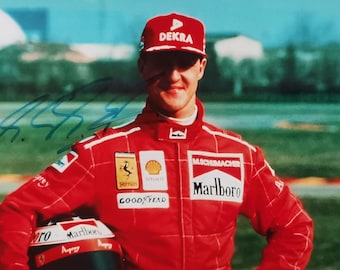ミハエル・シューマッハ、元 F1 世界チャンピオン、額入り保証付き