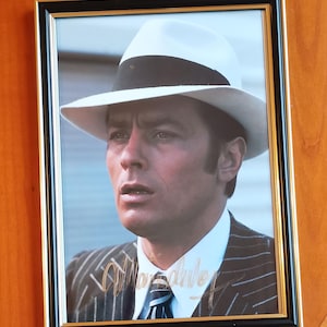 Alain Delon, Autograph Original Signed 12x8 inch Photo Framed, Borsalino