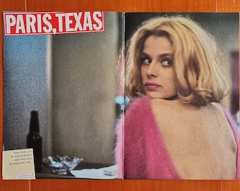 Paris, Texas, Harry Dean Stanton, Nastassja Kinski, Original Lobbycards, 17x12 inch, Lot of 2, 1984