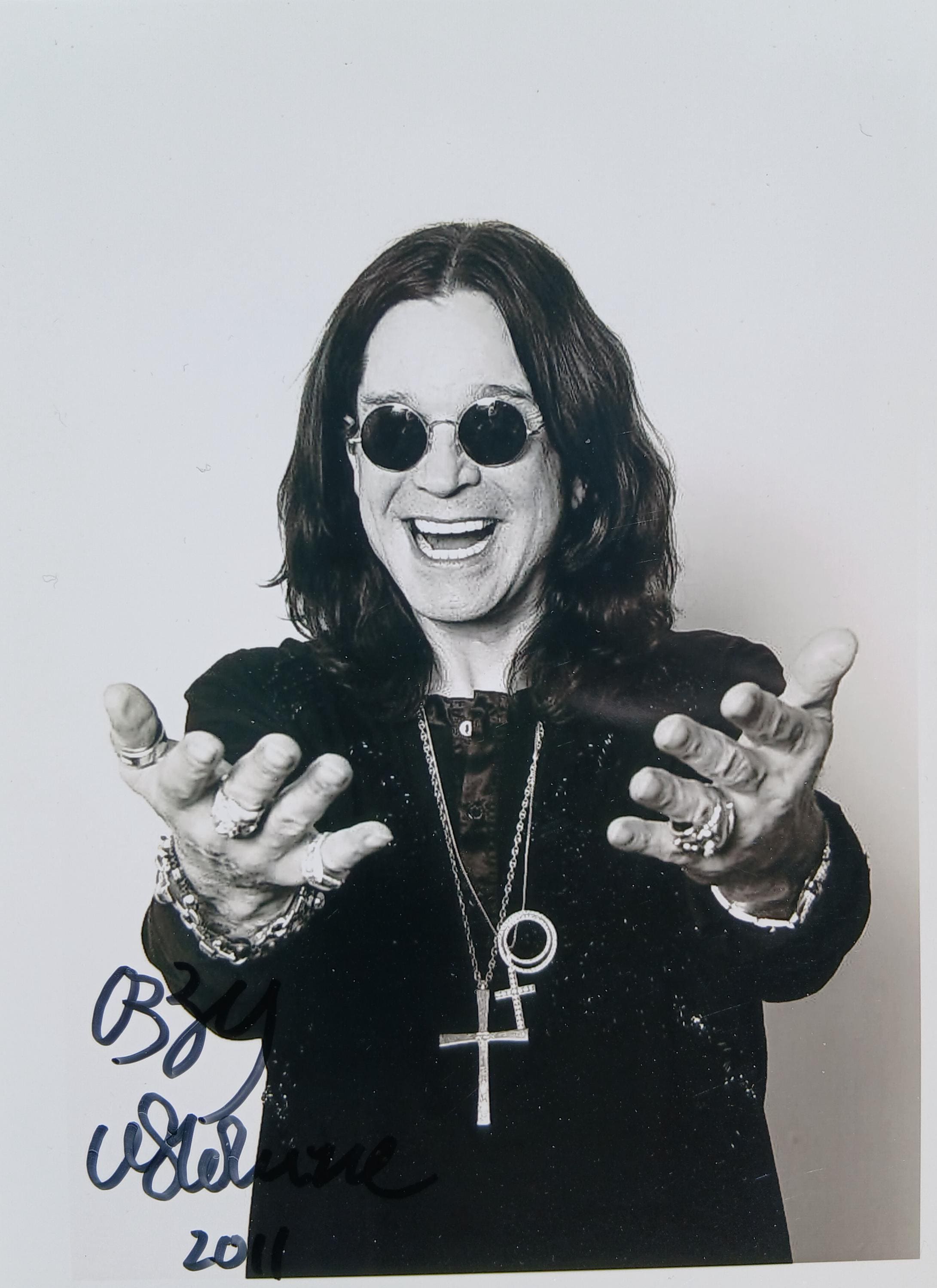 Signed ozzy osbourne memorabilia - Etsy 日本
