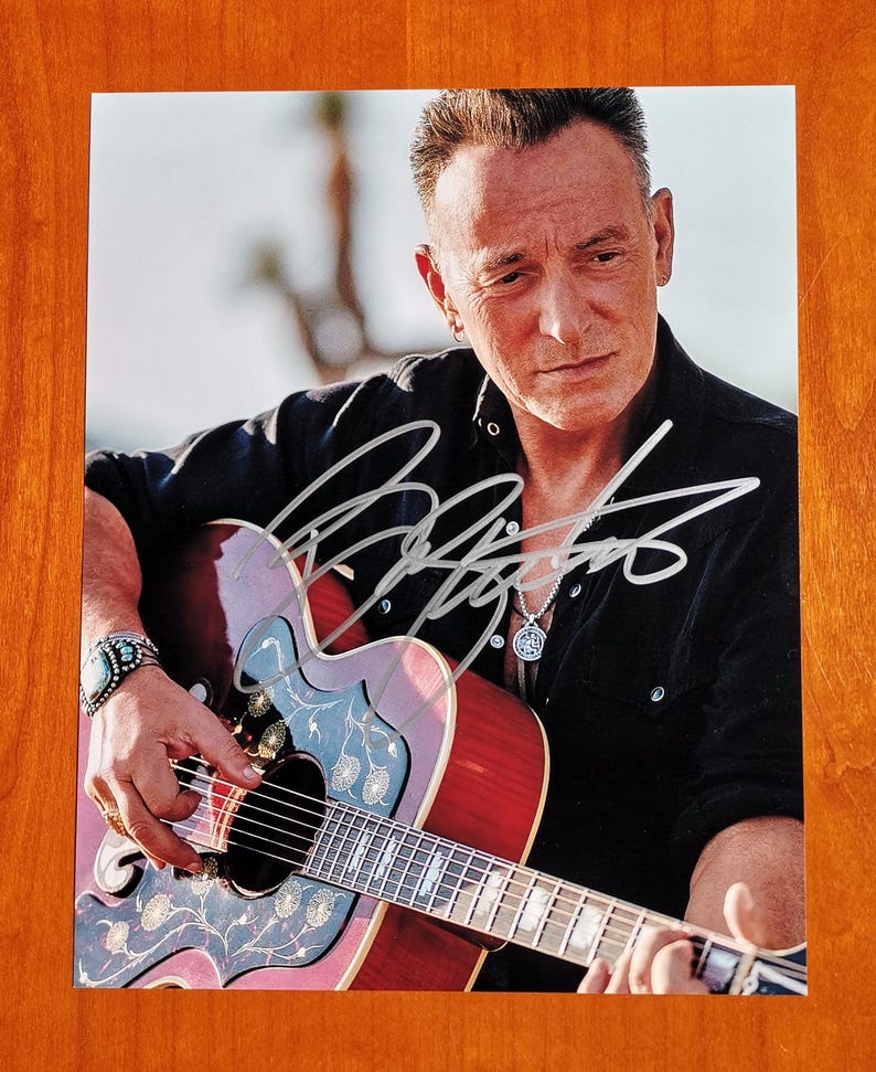 Bruce Springsteen, Born in the USA, Signed Autographed 10x8 Inch Photo ...