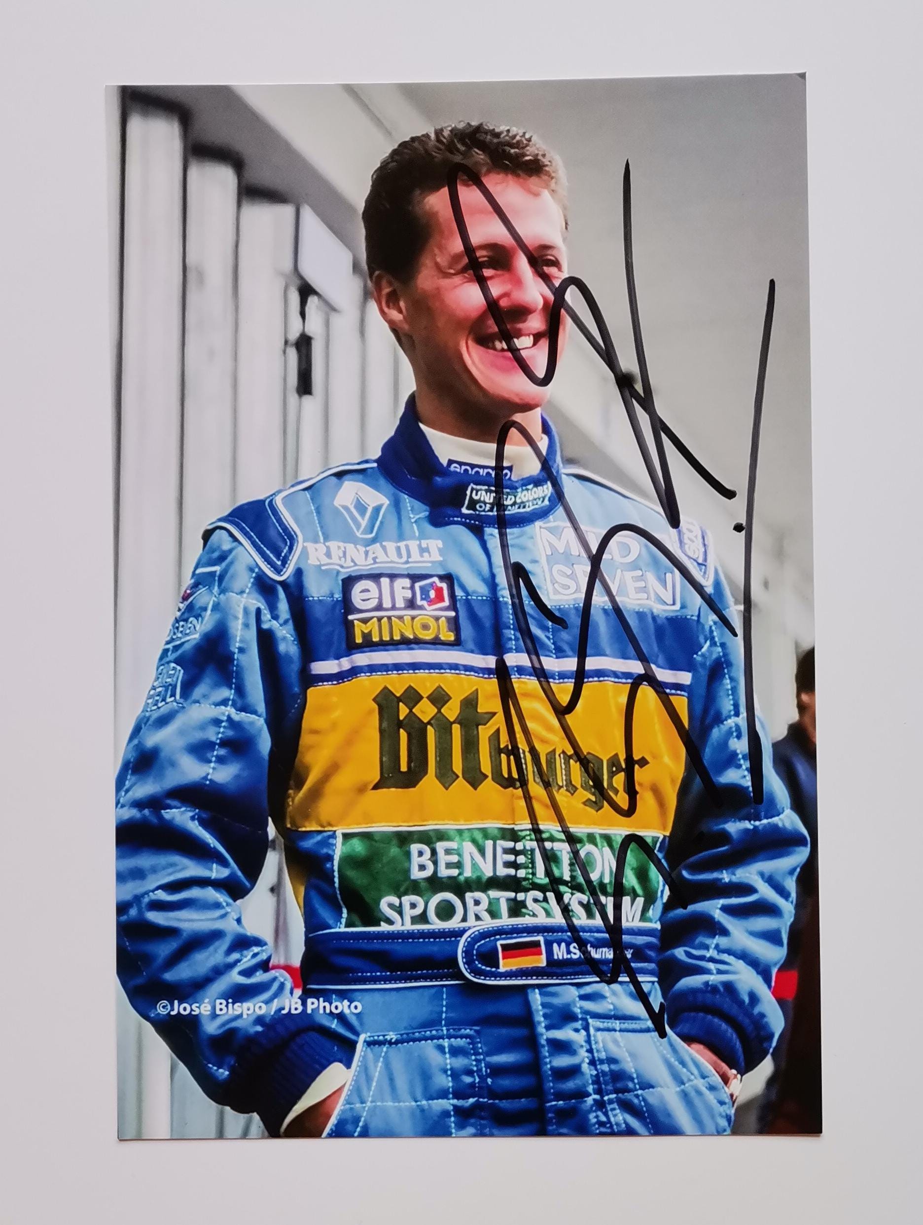 Carte Autographe Rare – Michael Schumacher – Ancienne Collection