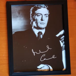 Michael Caine, Get Carter, autografo, foto originale firmata 10 x 8 pollici, incorniciata
