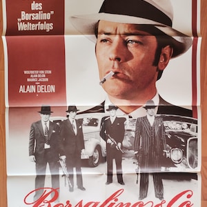 Borsalino, Jean-Paul Belmondo, Alain Delon, Cinema Poster 1970