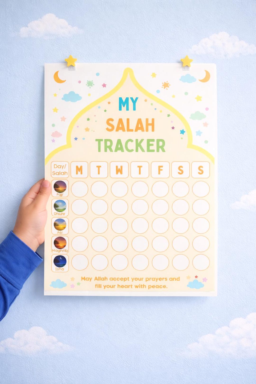 My Salah Tracker Printable A3 & A4 | Kids Islamic Prayer Chart | Weekly ...