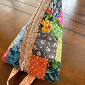 Quilted Zipper Bag - Mushrooms Abound