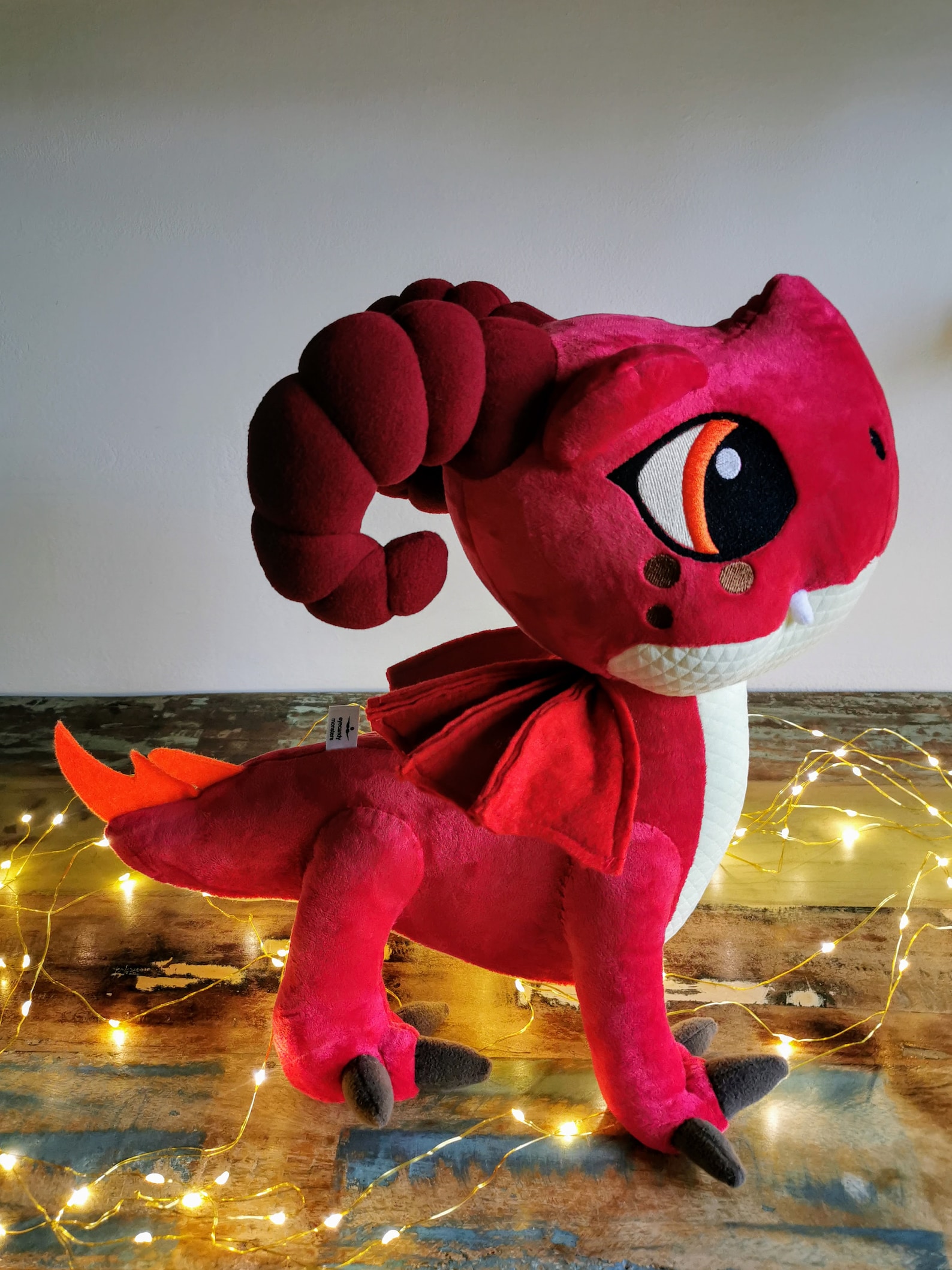 Aggro Dragon Plush – Rescue Riders Inspired, Handmade Stuffed Animal ...