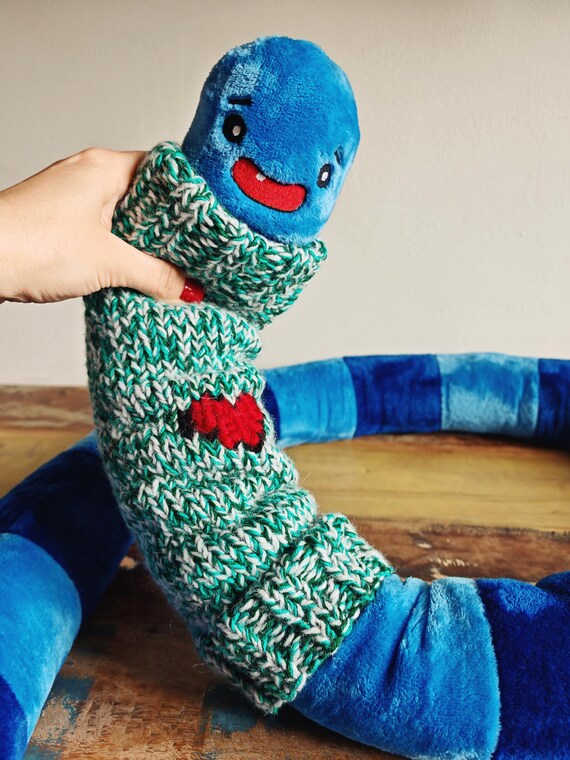 Gusano Gigante Gusano Almohada Gusano Gigante De Peluche Sonriente