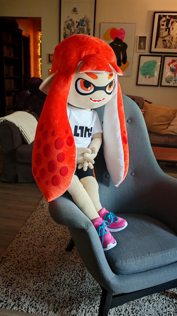 巨大インクリングぬいぐるみ – 120cm スプラトゥーン風ソフト