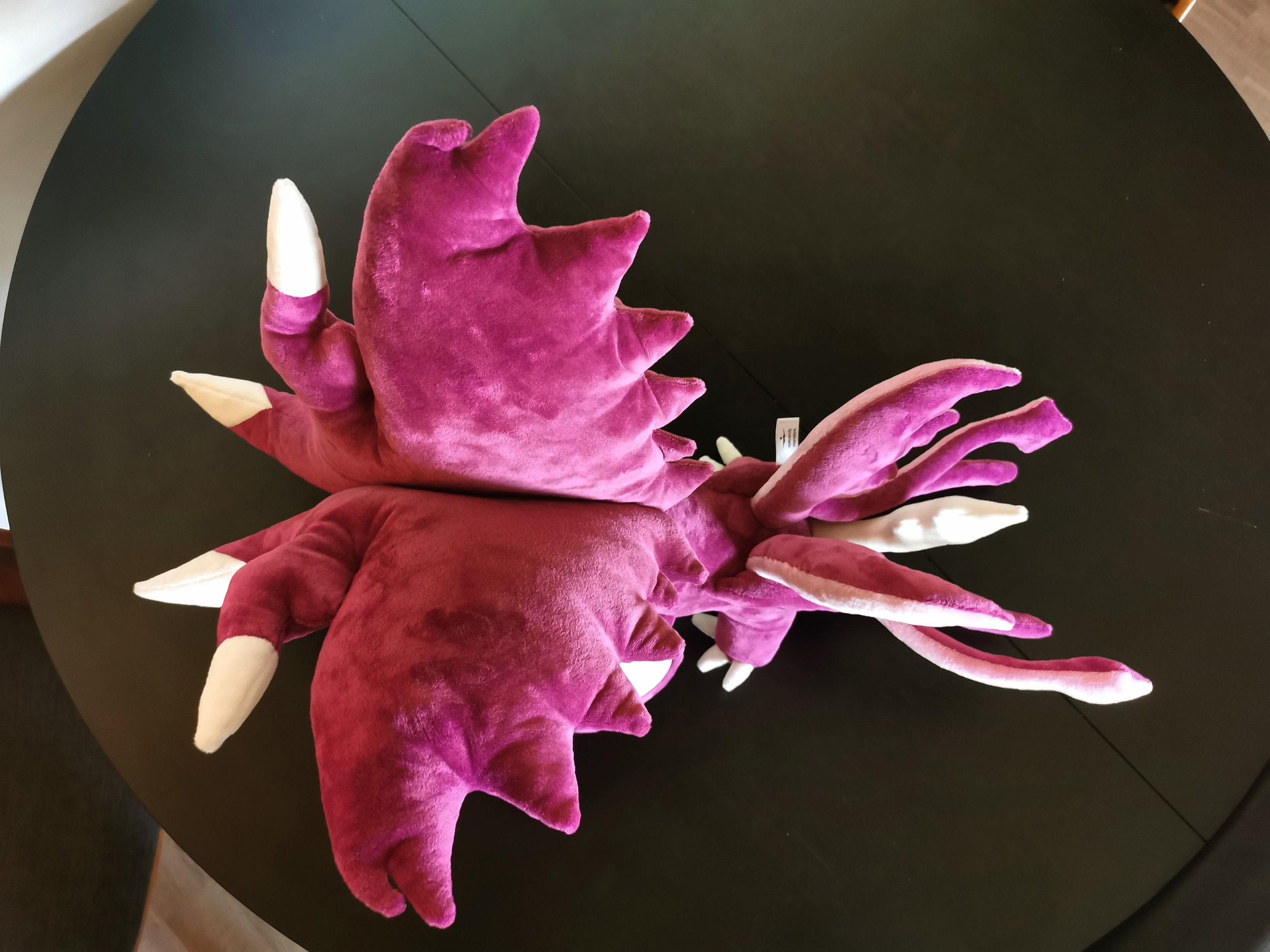 ヴェイドレキ ドラゴン ぬいぐるみ、アマランサス ピンク、重量感