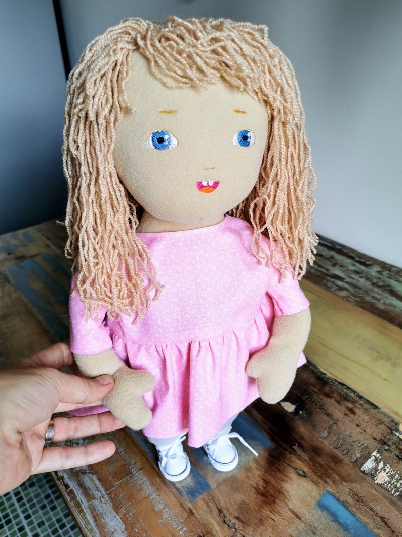 Custom Plush Doll custom portrait plush from photo, turn photo into a selfie figurine, 3d rendering of photo plush, photo to plush image 5