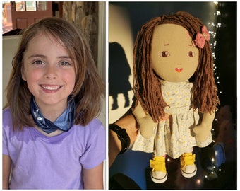 Look-alike Child Portrait Doll, Made from Photo to Plush, dolls of people, plush portrait 40cm