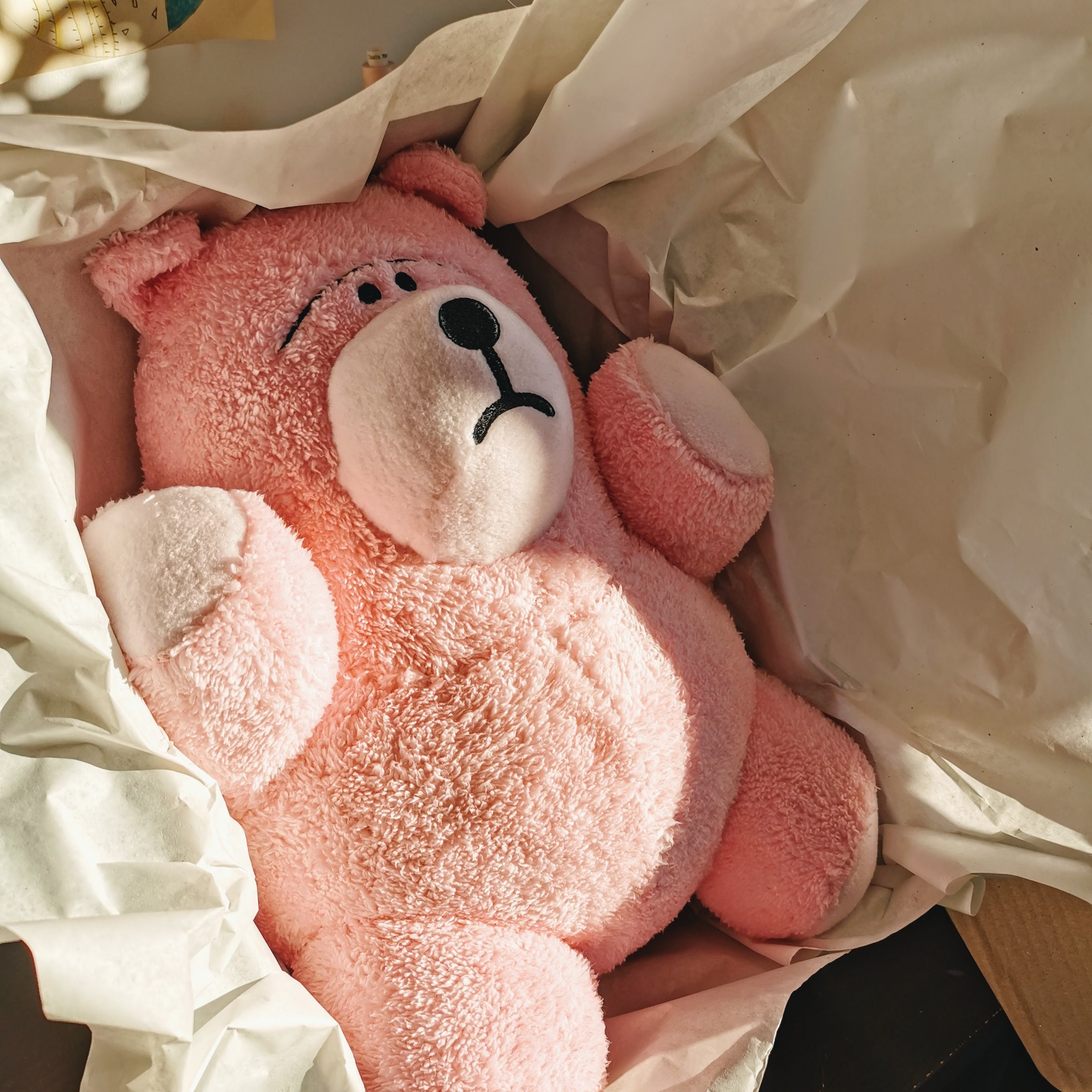 トイストーリー 1995 をモチーフにしたピンクのクマのぬいぐるみ トイストーリー 1995 をモチーフにしたピンクのクマのぬいぐるみ