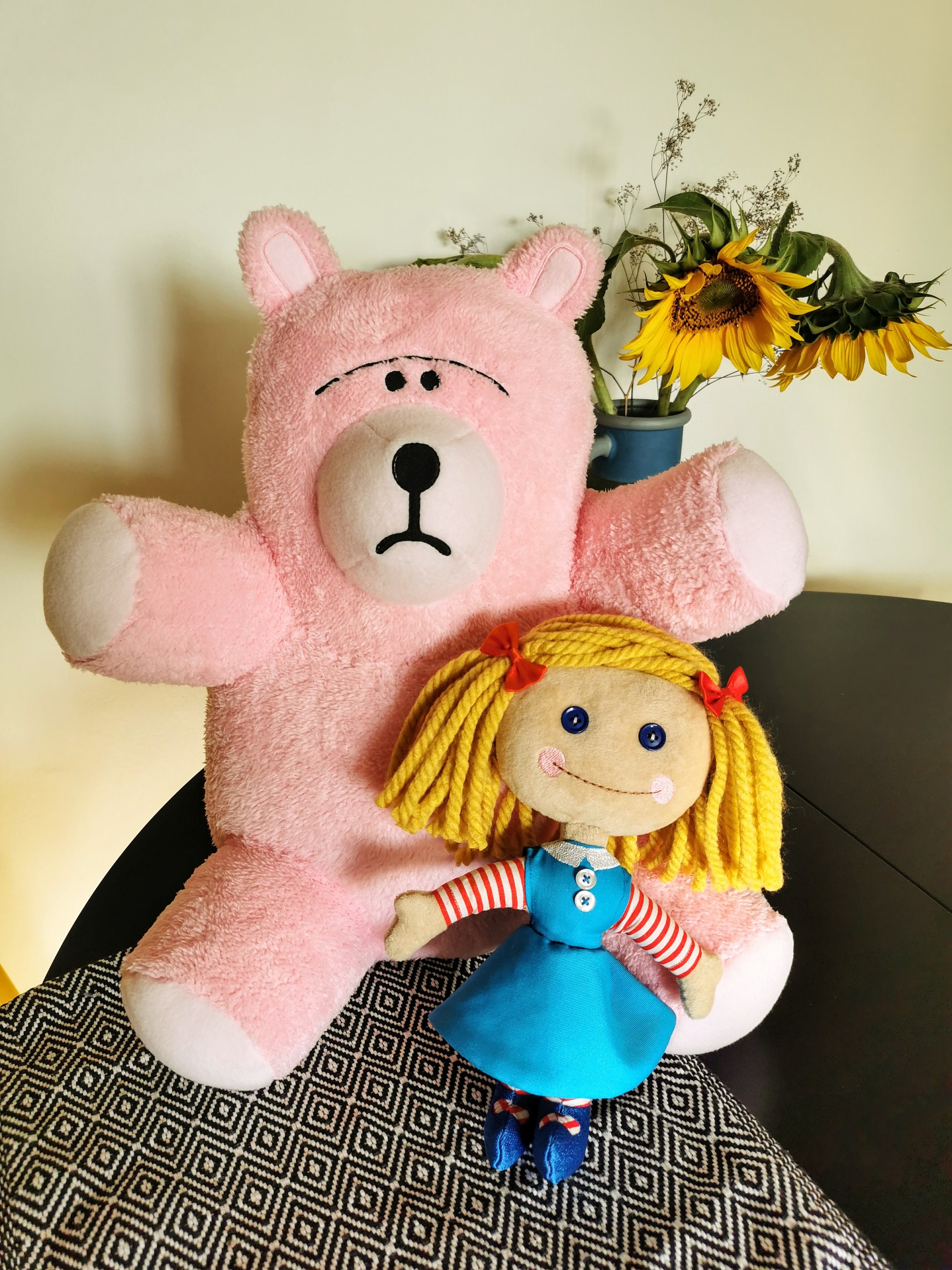 Custom Blonde Janie Doll Plush Based on Toy Story, Toy Story 2