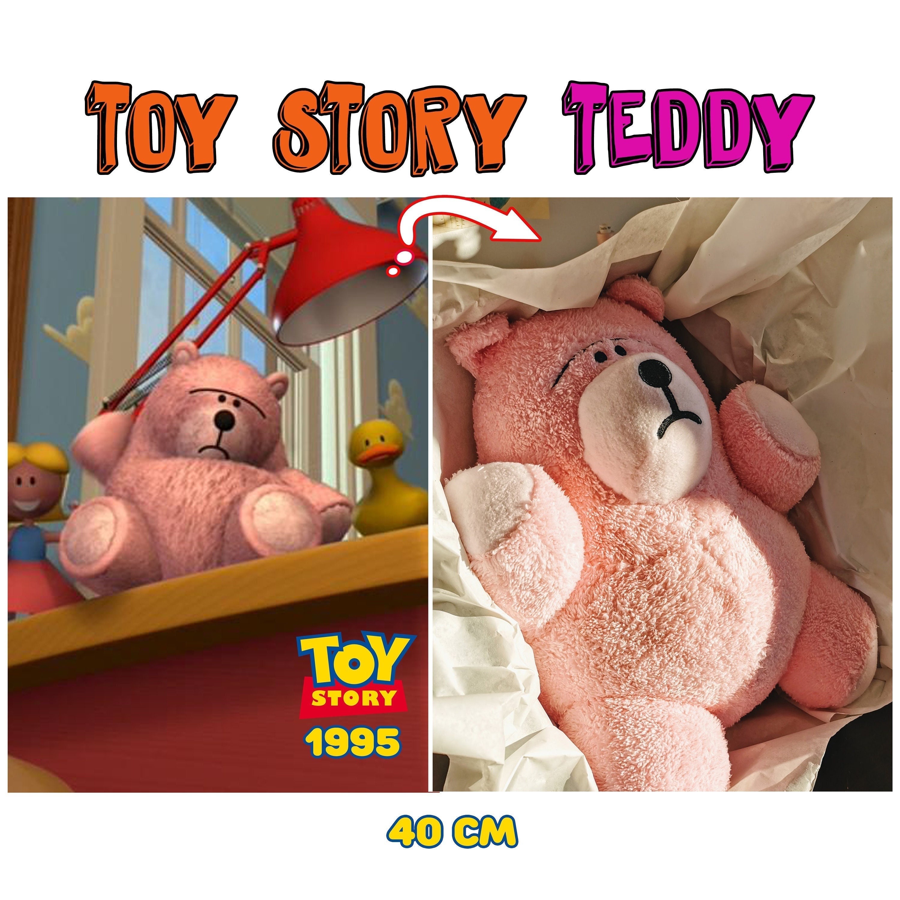 Pink Bear Plush based on Toy Story 1995, Toy Story replica teddy