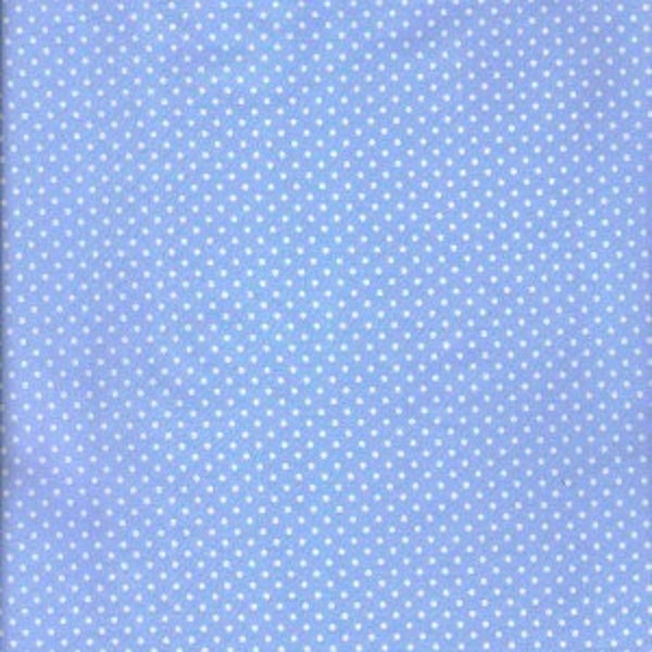Prima Cotton - Robert Kaufman - Micro Mini Polka Dots on Blue - Last of this