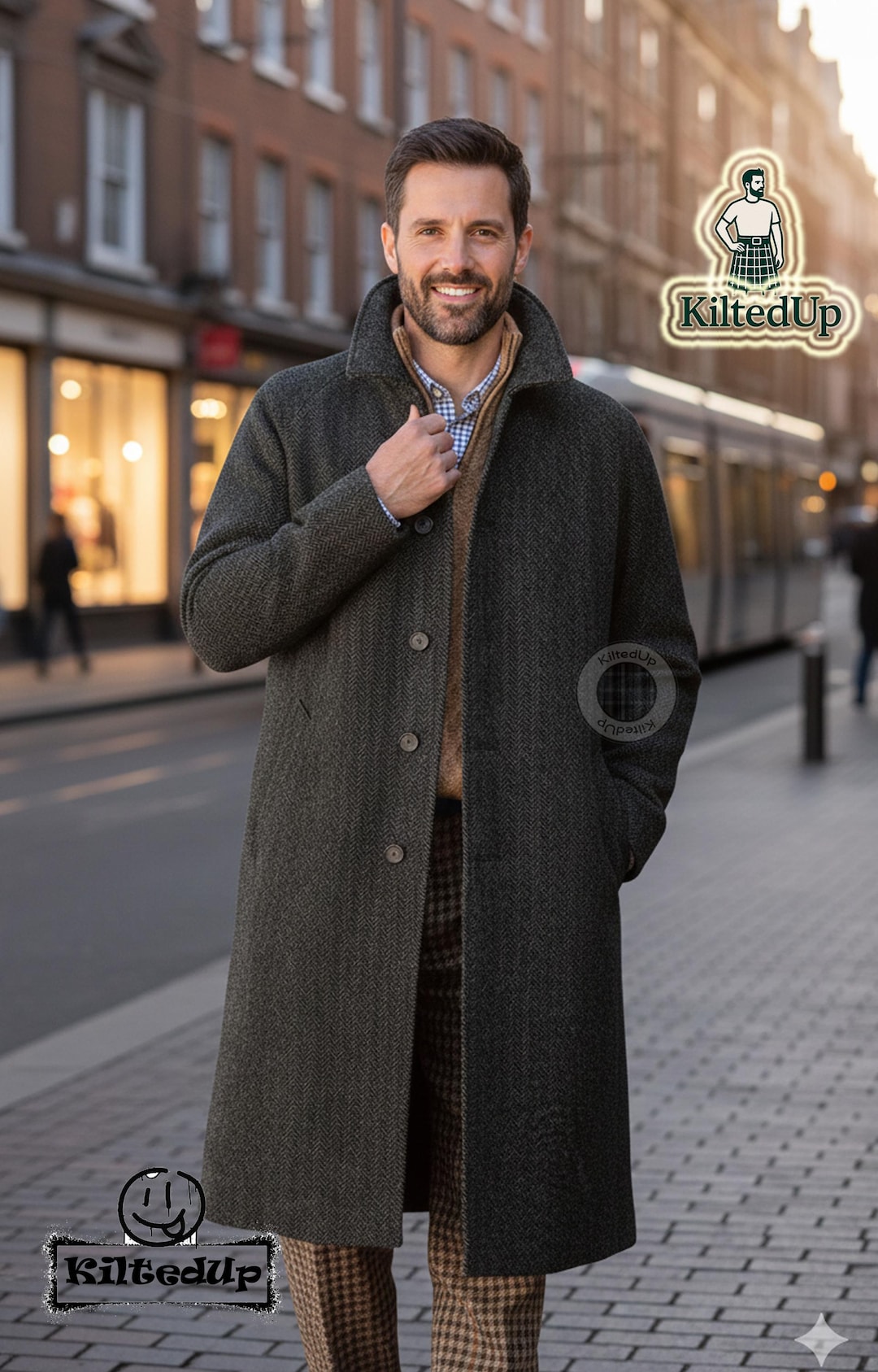 Handmade Men’s British Tweed Raglan Coat - Etsy