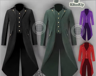 Victorian Steampunk Coat – Men's Gothic Tailcoat