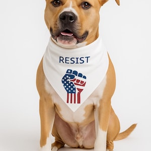 Resist Pet Bandana Collar - Protest with Paw-sitivity