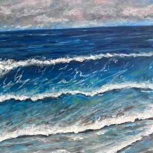 Pamela Squires Original Acrylic Painting  Sea Breeze 11 x 14 Acrylic on canvas
