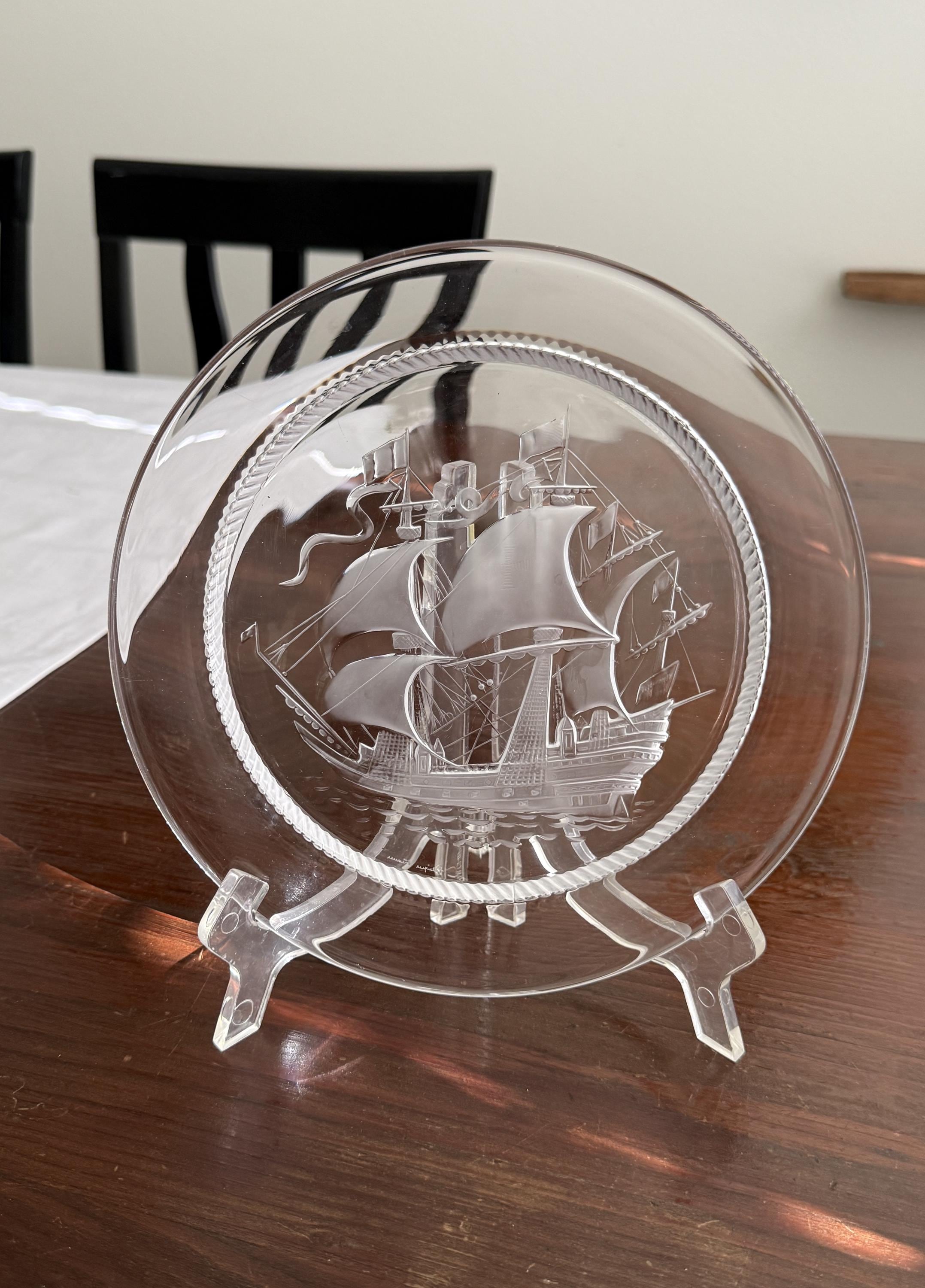 Lalique Crystal Plates - Etsy