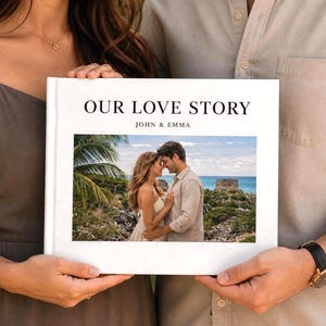 Custom Printed Photo Book album | Hardcover Personalized Vacation Memory Book | Honeymoon Photo Album | Custom Picture Book