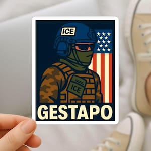 ICE abschaffen Vinyl Aufkleber: Abrüstungs-Aufkleber