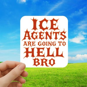 Anti-ICE Vinyl Sticker: Pro-Immigrant Activist Decal
