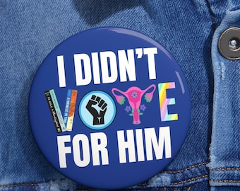 Anti-Trumpf Aktivistin Button: Pro BLM, LGBTQIA, Frauenrechte