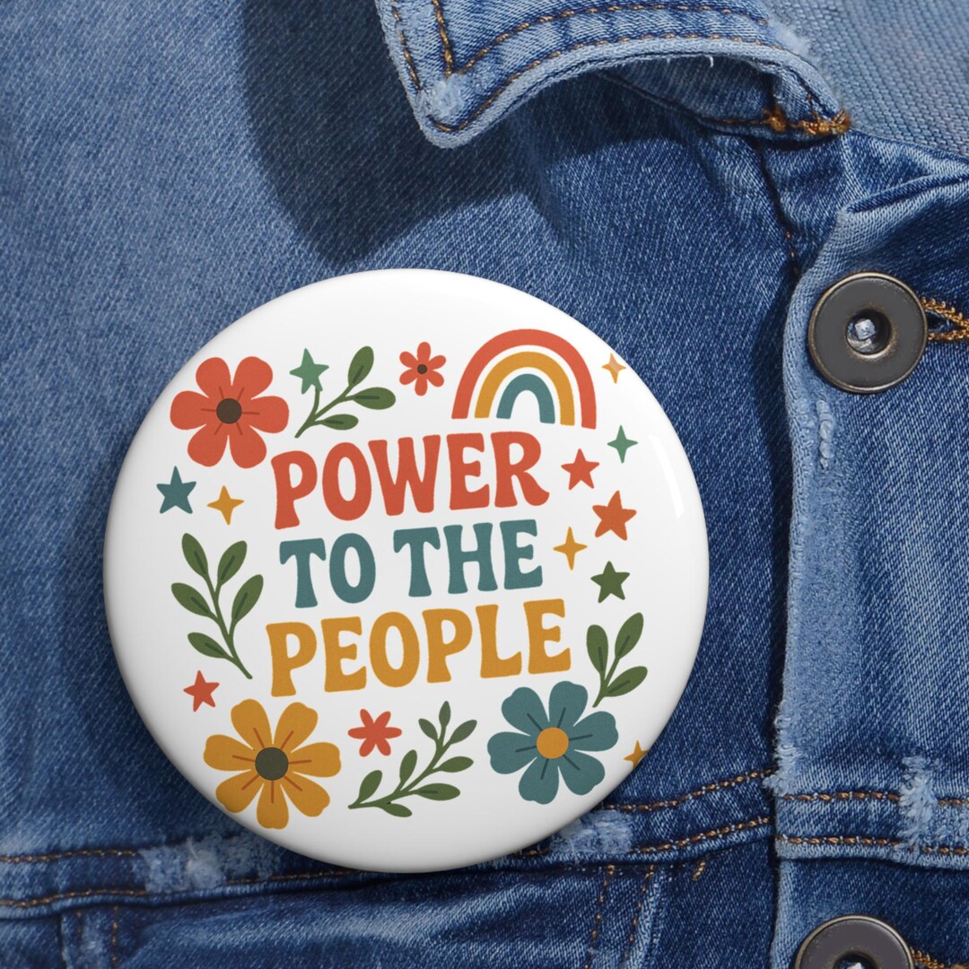 Anti-trump Pin: Political Protest Button - Liberal Resistance Badge - Etsy